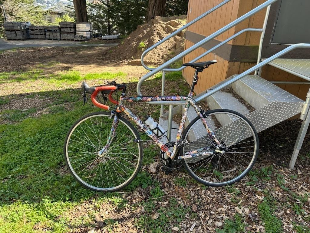 2005 Cannondale R700 Orange, Black, and Stickers tape or other cover-up